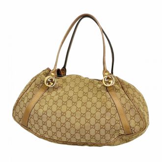 Gucci Beige Canvas Tote Bag (Pre-Owned)