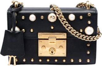Gucci Pre-owned Crossbody Bag - Dames - Vintage Schoudertas - Zwart - ONE Size - Leer - Vintage