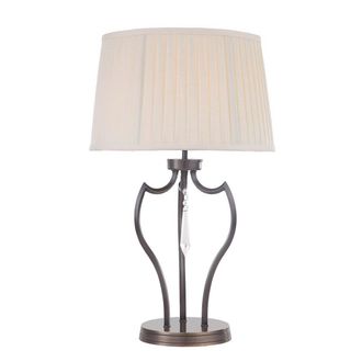 Netlighting Pimlico 1 Light Table Lamp Dark Bronze E27