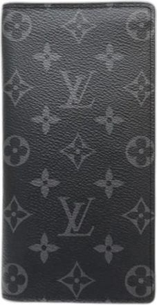 Louis Vuitton Pre-owned Wallets, male, Black, Size: ONE SIZE Pre-owned Canvas Wallet