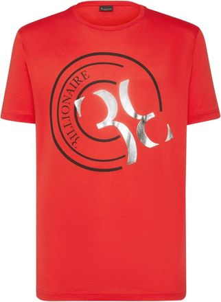 Billionaire Boys Club T-shirt Round Neck SS Double B - Heren - T-shirts - Rood - XS - Katoen - Tops