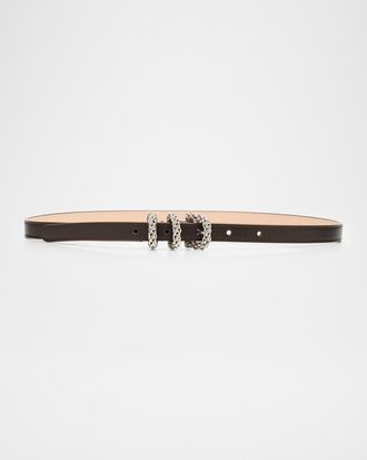 by FAR Kat Tabac Nappa Leather Belt