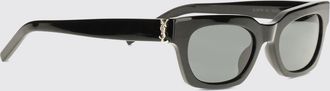 Saint Laurent Occhiali da sole cat-eye in acetato con monogramma YSL