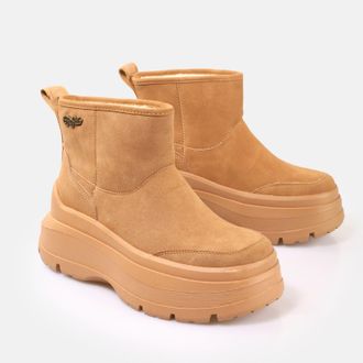 Buffalo Olympia Pull On LO Warm Dames Bruine Laarzen