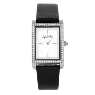 Sophie & Freda Wilmington 25 mm Bracelet Watch with Swarovski Crystals