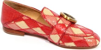 Maliparmi Patchwork Mocassino Wo Loafer - Dames - Loafers - Rood - 36 EU - Schoenen
