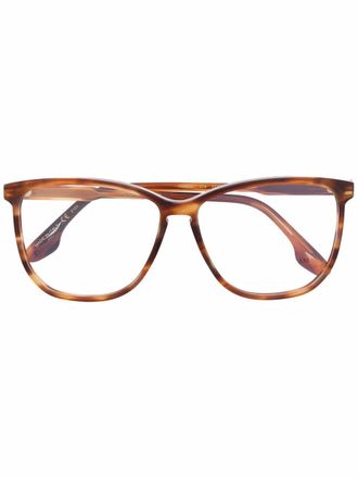 Victoria Beckham Bril met vierkant montuur - Bruin