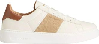 Woolrich Beige Classic Court Sneakers