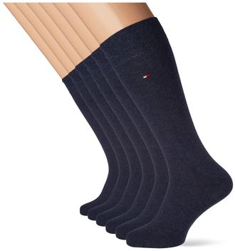 Tommy Hilfiger Mens CLSSC Sock, Dark Navy, 43/46 (Pack of 6)