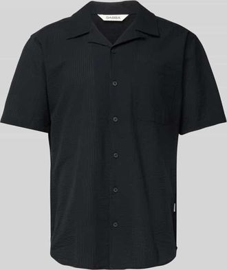 Gabba Regular Fit Freizeithemd mit Label-Detail Modell Timo Seer in Black, Gr&ouml;&szlig;e XXL
