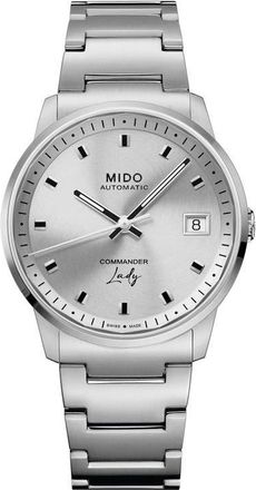 Mido Commander Lady Automatic Bracelet Watch, 35mm in Silver at Nordstrom