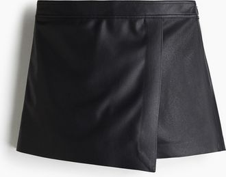 H&M Skort im Wickelschnitt - Schwarz