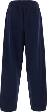 Dr&ocirc;le de Monsieur Slogan-Embroidered Tech Joggers - Navy
