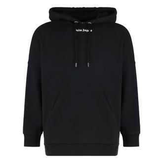 Palm Angels Hoodies, male, Black, Size: XS Classic Logo Hoodie