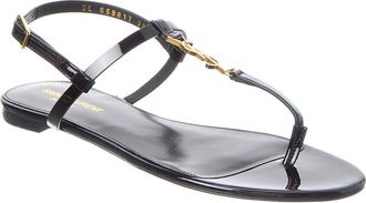 Saint Laurent Cassandra Leather Sandal