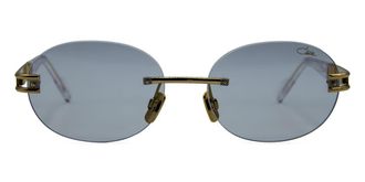Cazal 7118/3 003 Mens Sunglasses Gold Size 56