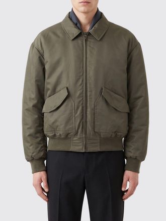 Maison Margiela Bomber relaxed fit in nylon con logo White Stitch