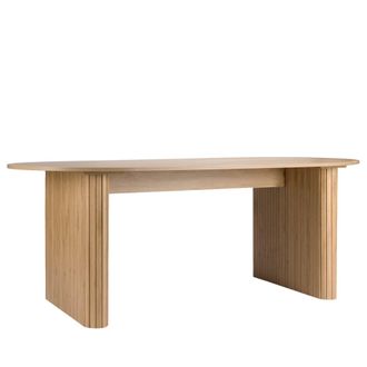 Klast Mesa fija efecto madera natural 200x75 cm