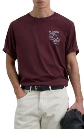 Scalpers Dice Tee in Burgundy at Nordstrom, Size Xx-Large Eu
