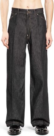 Christophe Lemaire Wide Denim Pants with Studs