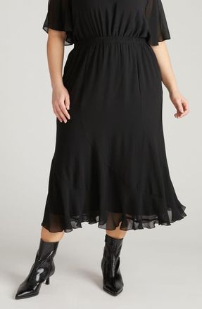 Universal Standard Navarate Maxi Skirt in Black at Nordstrom, Size Xl