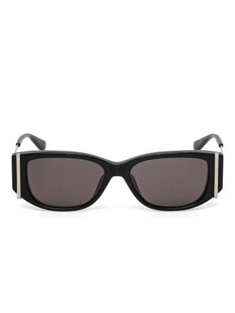 Alexander McQueen Eyewear Zonnebril met geometrisch montuur - Zwart