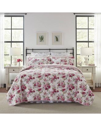 Laura Ashley Lidia Of Cotton Reversible Quilt Set
