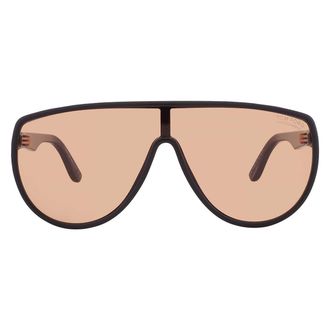 Tom Ford Achilles Photochromatic Brown Shield Mens Sunglasses FT1182 01E 00