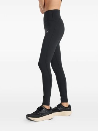 New Balance logo-print leggings - Black