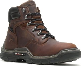 Wolverine Mens Raider Durashocks Waterproof Work Boots - Wide In Brown