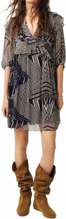 BA&SH Acacia Dress In Blue