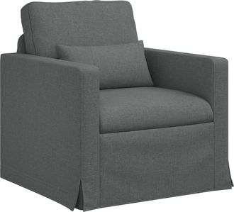 vidaXL Sof&aacute; Gris Oscuro 78 X 77 X 80 Cm Tela Vidaxl