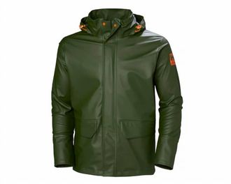 Helly Hansen Mens Gale Waterproof Rain Jacket In Green