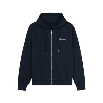 Flaneur Signature Hoodie - Heren - Vesten met rits - Blauw - L - Katoen - Hoodies & sweatvesten