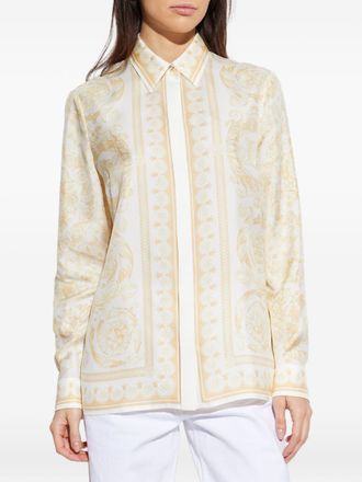Versace Barocco Print Zijden Shirt