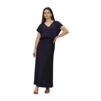 Beaumont Amsterdam Aymee Jurk - Dames - Maxi kleedjes - Blauw - XS - Polyester - Kleedjes