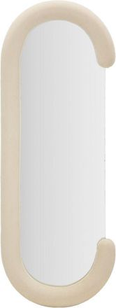 OEM Espejo De Pared Chantal Terciopelo Crema Cm 60x7x160