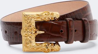 Magda Butrym Croc-effect leather belt