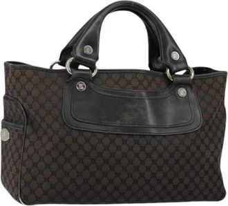 Celine Pre-owned Handbags, female, Black, Size: ONE SIZE Pre-owned Canvas Handbag