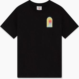 Casablanca Mens Arches T-Shirt Black - Size: 40