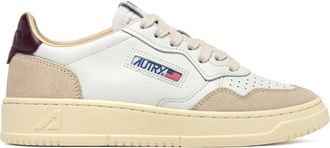 Autry Low-Top Leather and Suede Sneakers with Padded Collar