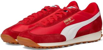 Puma Easy Rider Vintage Shoes Mens Shoes Puma Red/Puma White : 10.5 D - Medium, Leather/Textile