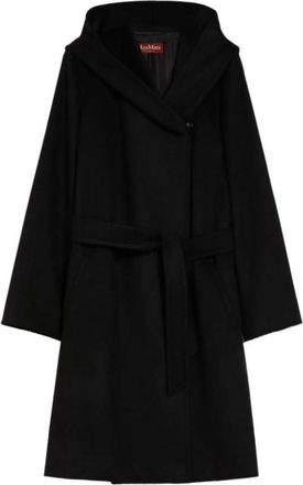 Max Mara Jassen, Dames, Zwart, 2Xs, Wol, Korte Jas