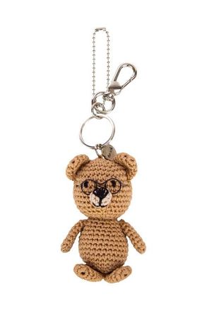 The Sak Yarnicharmz Hand Crochet Dangle - Teddy Bear at Nordstrom
