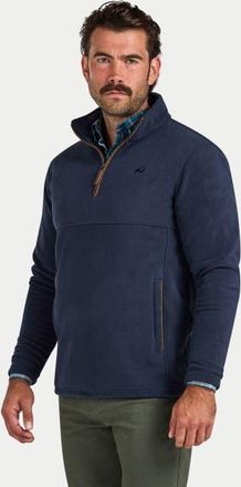 Raging Bull Quarter Zip Fleece Sweatshirt in Navy at Nordstrom, Size Xxx-Large