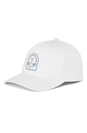 Travis Mathew Club Member Snapback Baseball Cap in White at Nordstrom, Size One Size Oz