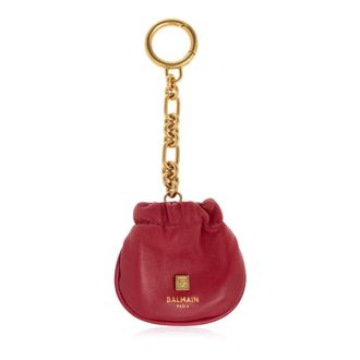 Balmain Pulse Leren Sleutelhanger - Dames - Sleutelhangers & Tashangers - Rood - ONE Size - Leer - Accessoires