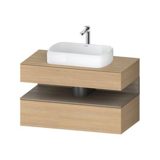 Duravit Duravit - Qatego Consola Mueble Bajo Lavabo, 1 Extra&iacute;ble, 1 Caj&oacute;n
