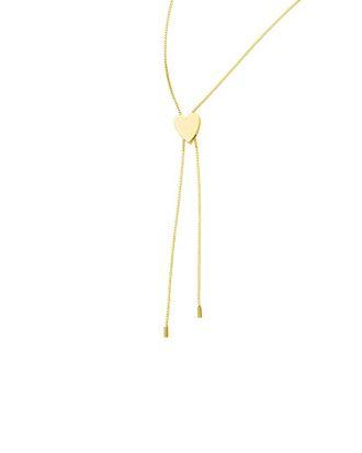 Adornia Adornia 14K Plated Heart Bolo Necklace