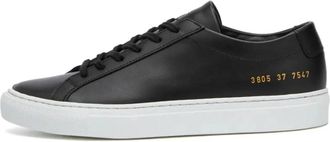 Common Projects Original Achilles Low Sneakers - Dames - Sneakers - Zwart - 36 EU - Leer - Schoenen